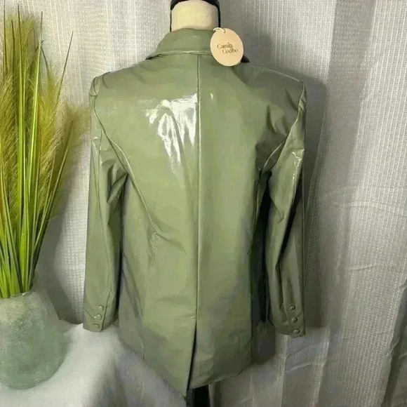 Camila Coelho XS Mint Green Revolve Cyrus Blazer Jacket Brand New NWT - Picture 8 of 15